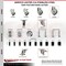 Service Caster 5 Inch 316SS Gray Polyurethane 10mm Threaded Stem Caster Lock Brake, 2PK SCC-SS316TSTTL20S514-PPUB-M1015-2-S2 - alternate 5